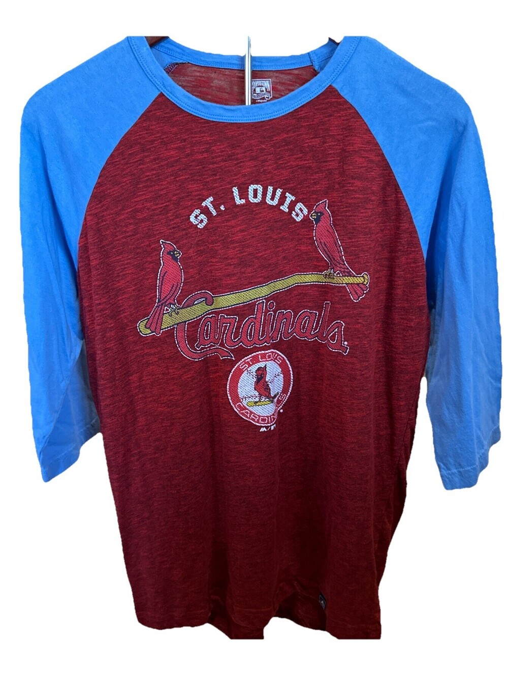 St. Louis Cardinals Baseball 3/4 Sleeve Graphic T Shirt Size Medium Smith #1